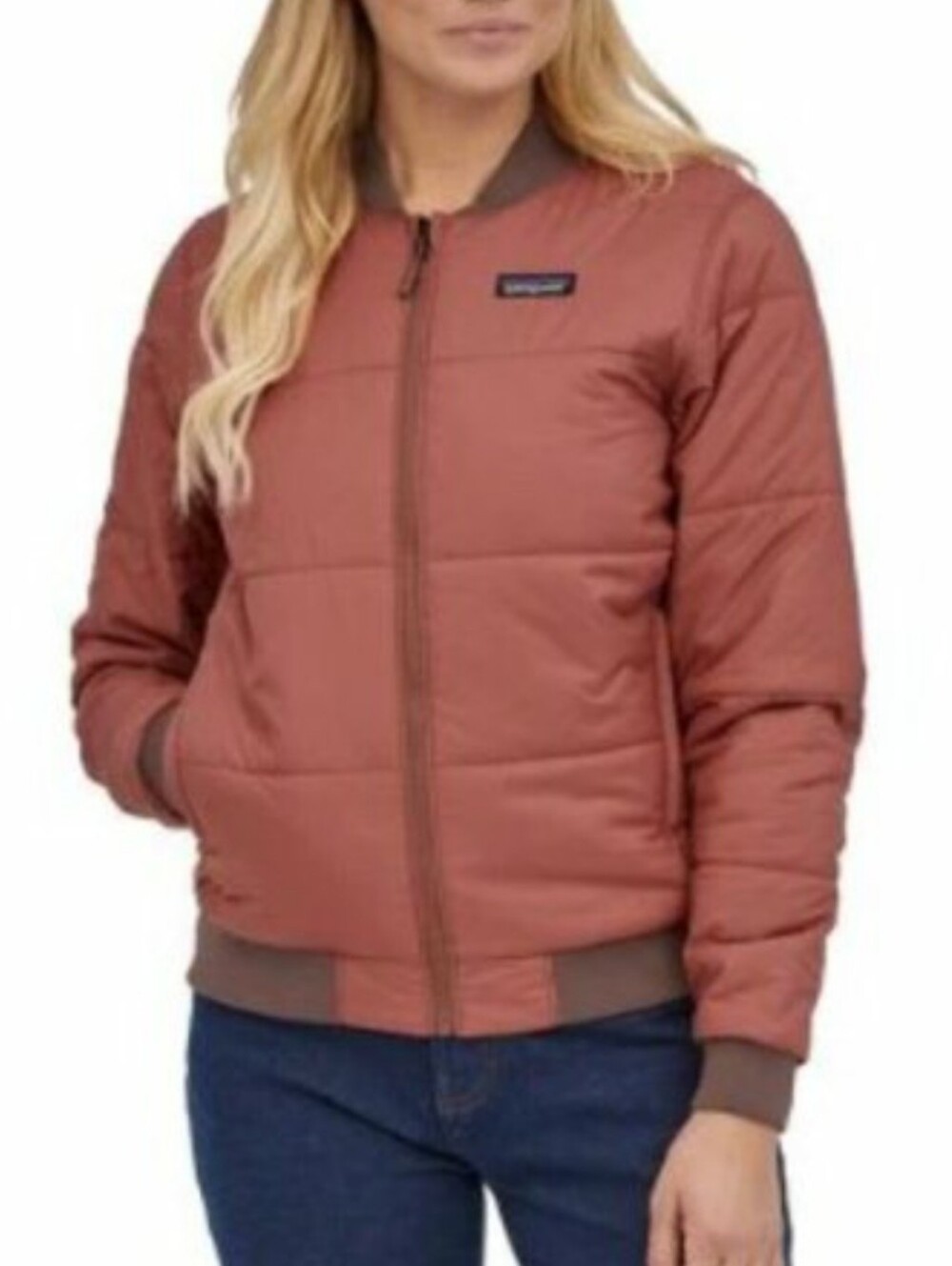 Patagonia Women's Zemer Bomber Jacket In Rosehip Size XL